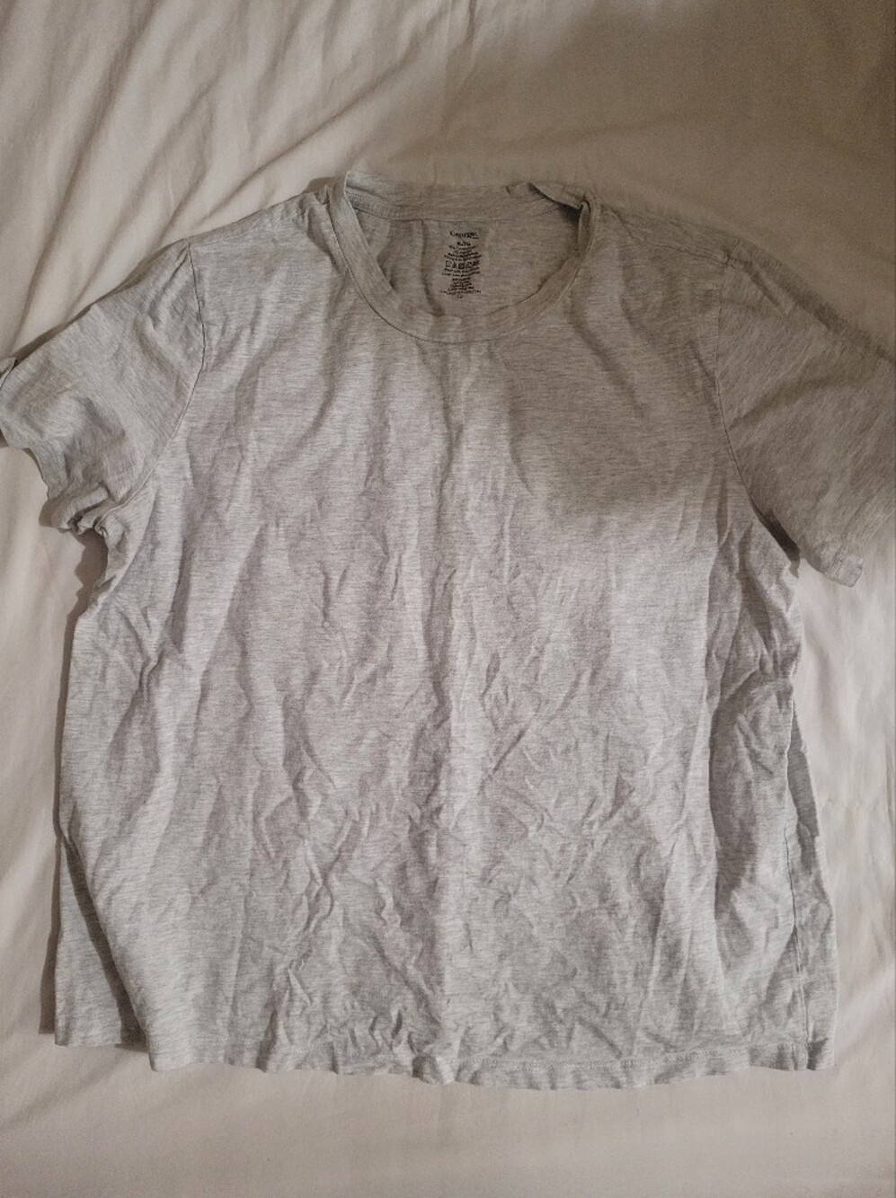 George Light Gray Short Sleeve Crew Neck Tee